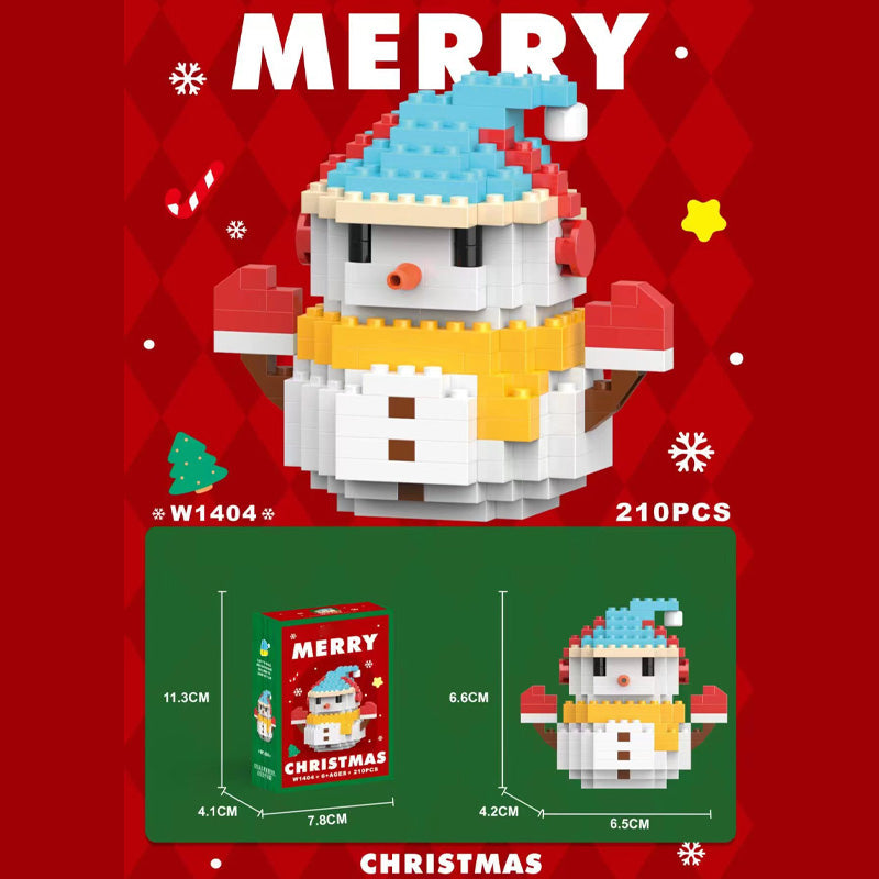 Christmas Building Blocks Cartoon Christmas Dolls
