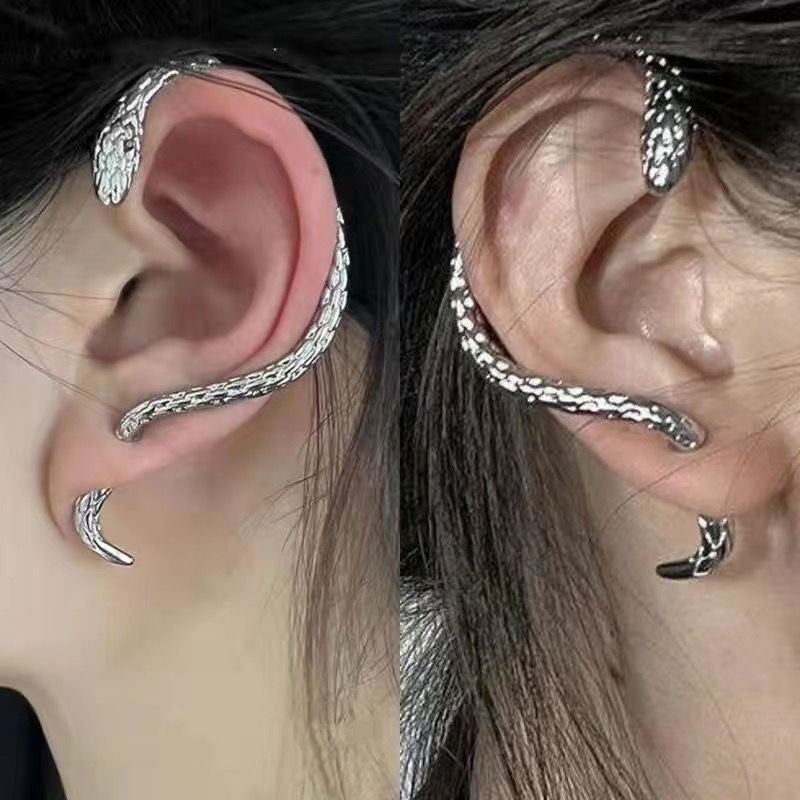 ๐ Serpent Wrap Earring