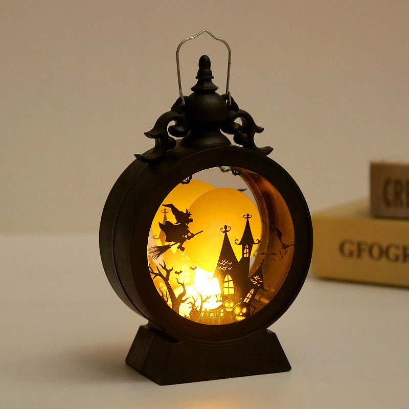 ๐ Halloween Castle Pumpkin Witch Lantern ๐ปโจ