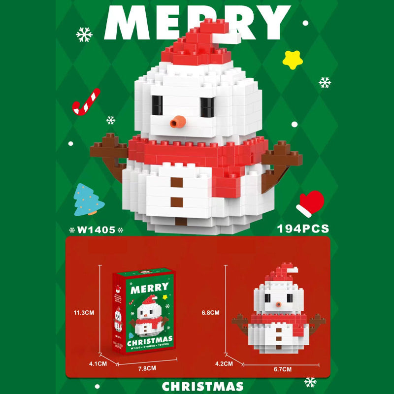 Christmas Building Blocks Cartoon Christmas Dolls