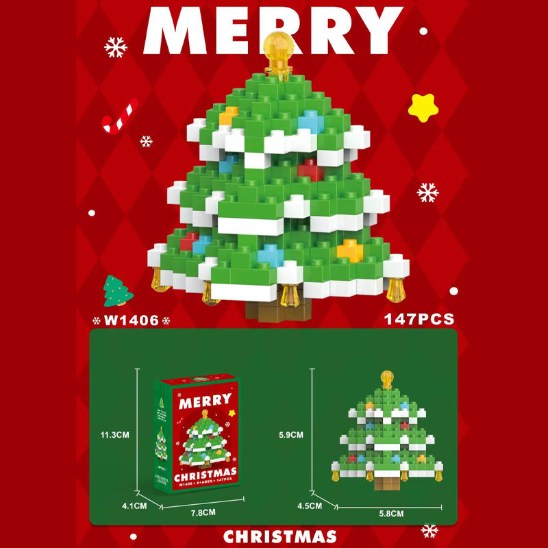 Christmas Building Blocks Cartoon Christmas Dolls