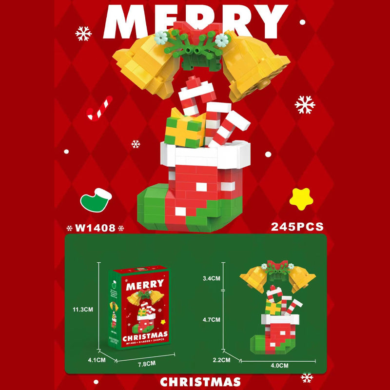 Christmas Building Blocks Cartoon Christmas Dolls