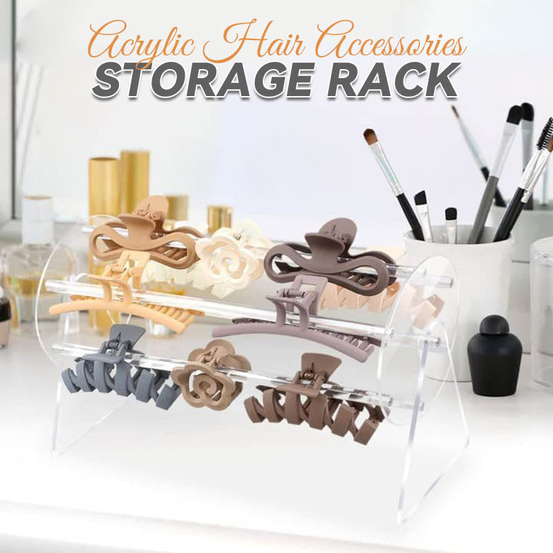 Acrylic Hair Accessories Storage Rack
