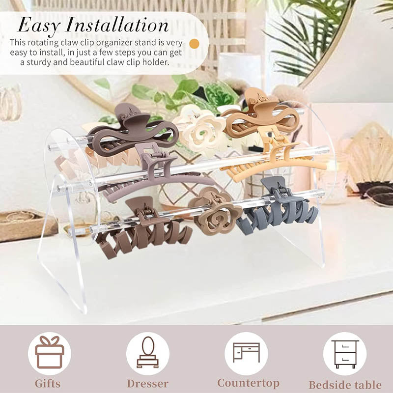 Acrylic Hair Accessories Storage Rack