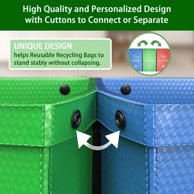 ♻️Reusable Recycling Bags – Foldable, Waterproof & Durable