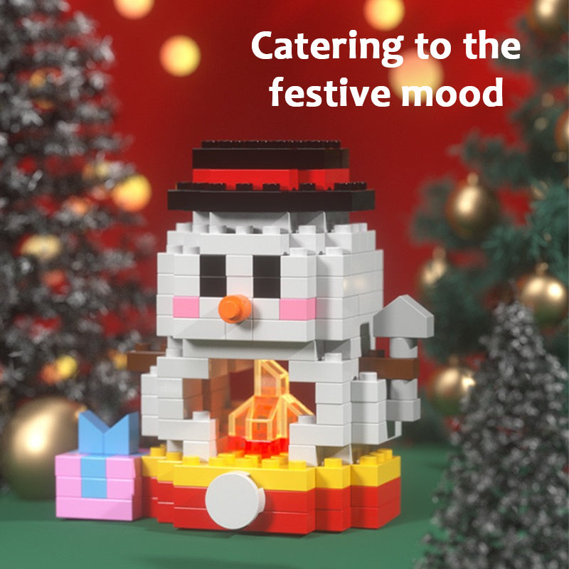 Christmas Building Blocks Cartoon Christmas Dolls