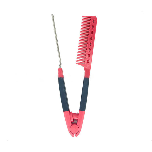 Hair comb for flattening