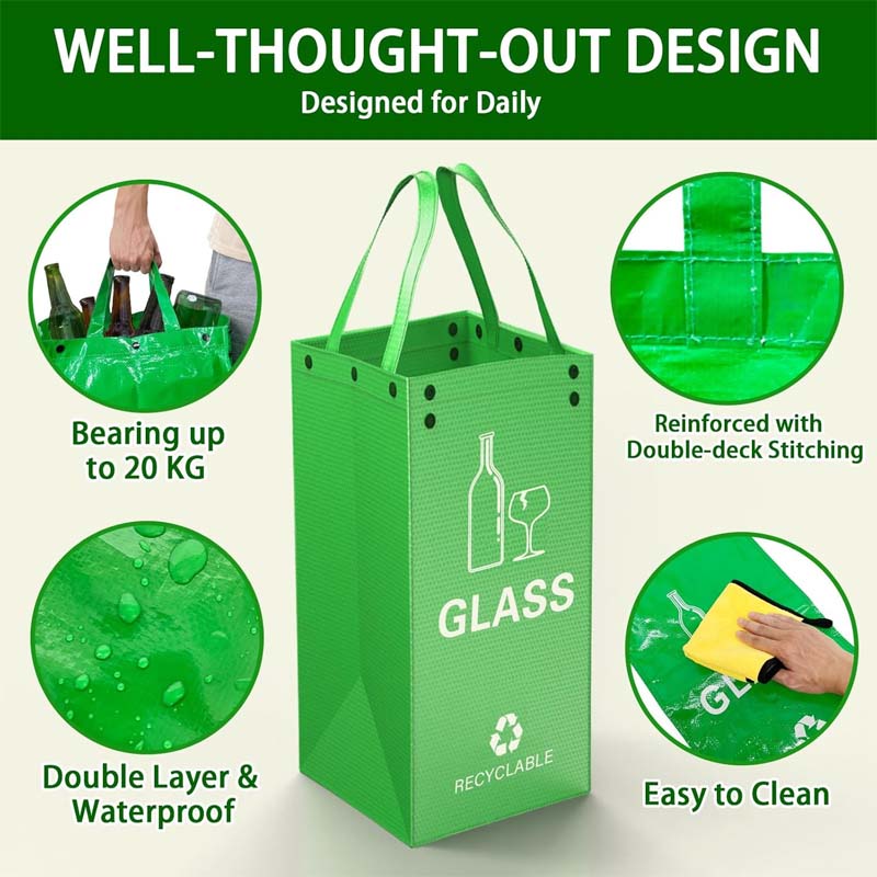 ♻️Reusable Recycling Bags – Foldable, Waterproof & Durable