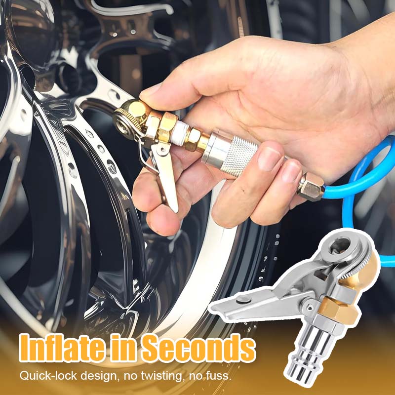 ๐ Tire Air Inflator Chuck โ Quick Lock & Release