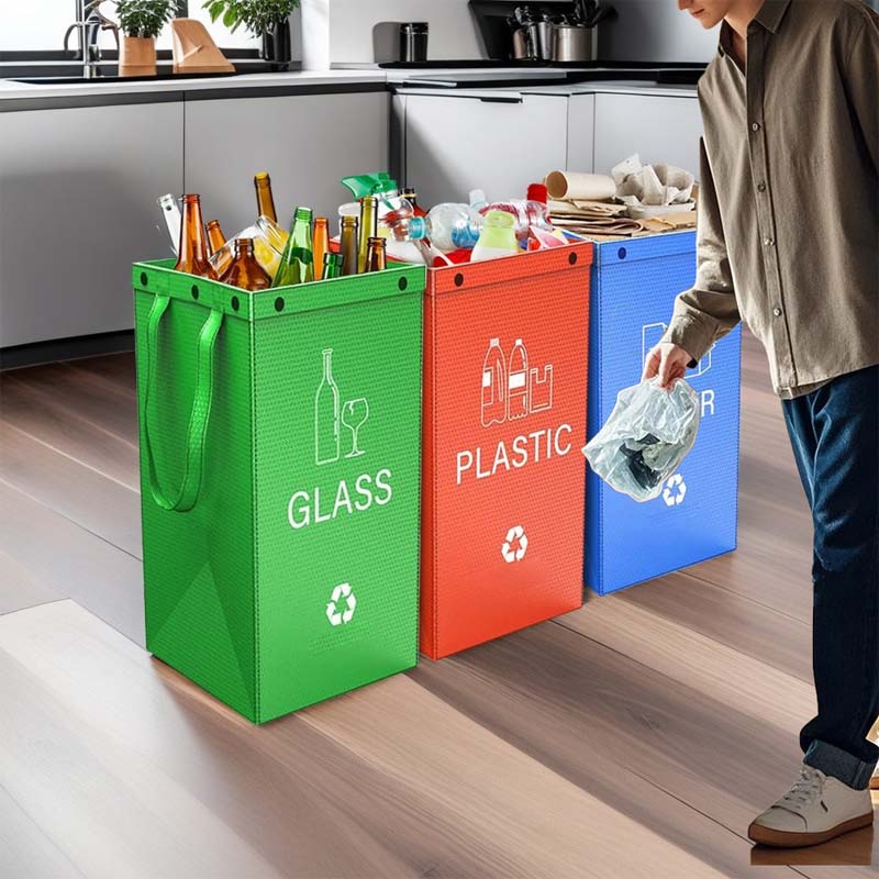 ♻️Reusable Recycling Bags – Foldable, Waterproof & Durable