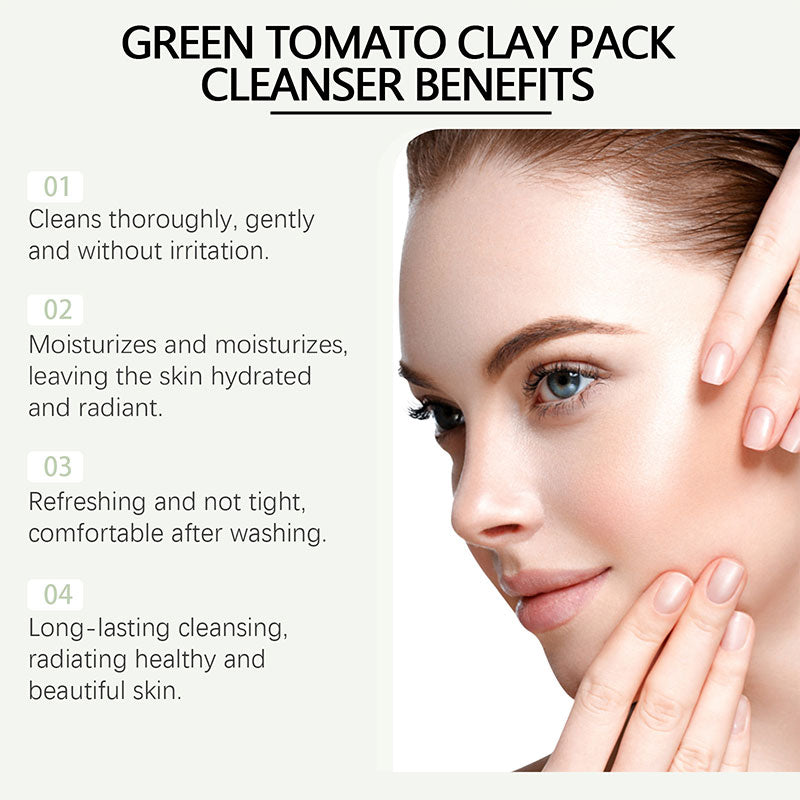 Green Tomato Facial Cleanser – Gentle Pore Cleansing & Oil-Balancing Refresh