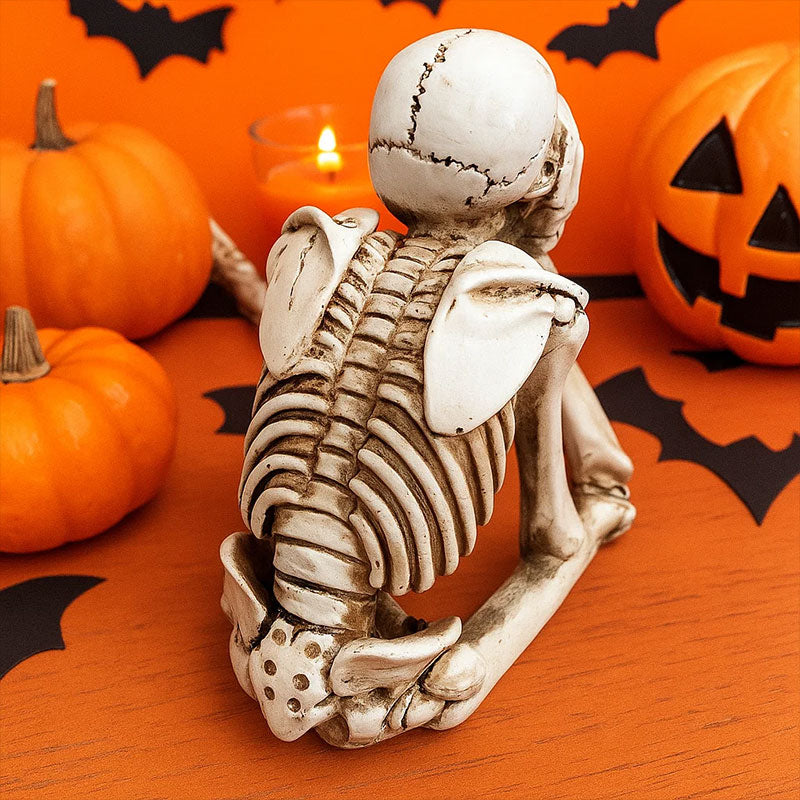 🎃 Skeleton Ornament – See No Evil, Hear No Evil, Speak No Evil