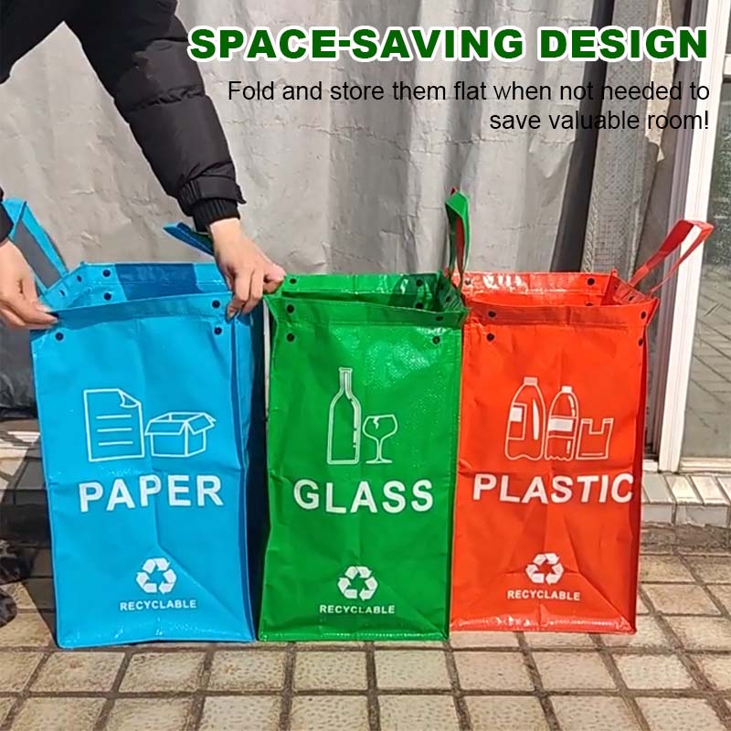 ♻️Reusable Recycling Bags – Foldable, Waterproof & Durable