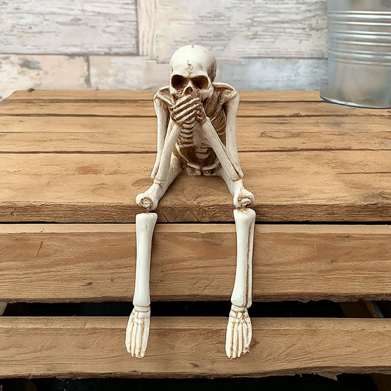 🎃 Skeleton Ornament – See No Evil, Hear No Evil, Speak No Evil