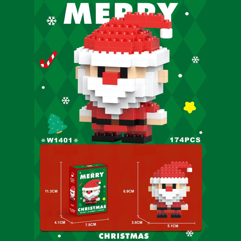 Christmas Building Blocks Cartoon Christmas Dolls