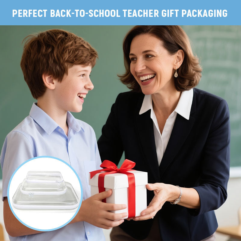 ๐ PET Portable Storage Box โ Perfect Back-to-School Teacher Gift Packaging