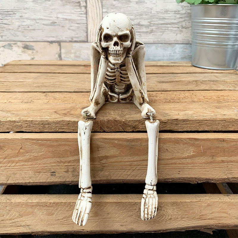🎃 Skeleton Ornament – See No Evil, Hear No Evil, Speak No Evil