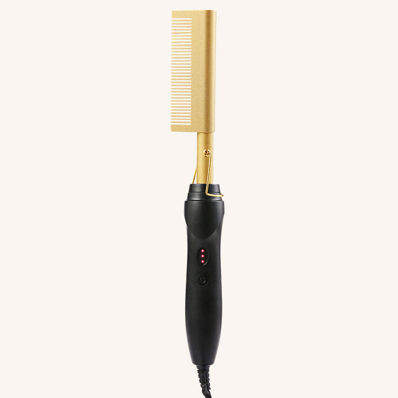 ✨ 2-in-1 Hair Styling Hot Comb – Straighten & Curl with One Tool