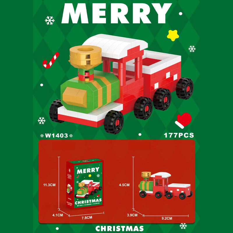 Christmas Building Blocks Cartoon Christmas Dolls