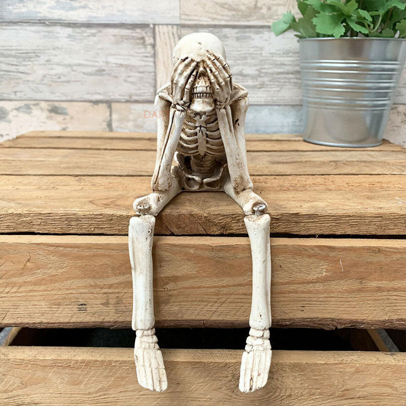 🎃 Skeleton Ornament – See No Evil, Hear No Evil, Speak No Evil