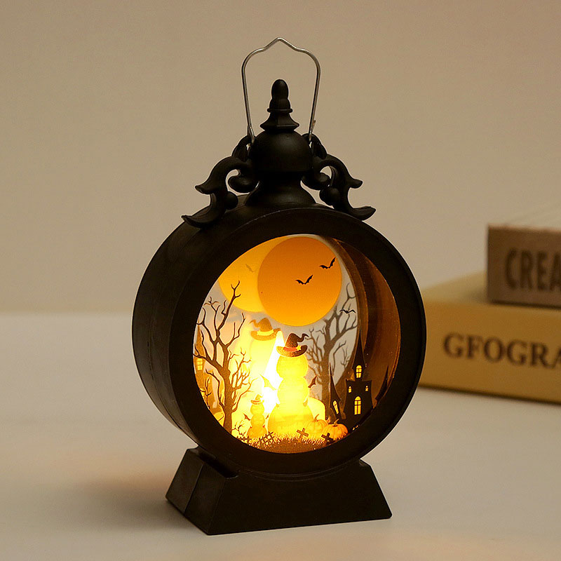 ๐ Halloween Castle Pumpkin Witch Lantern ๐ปโจ