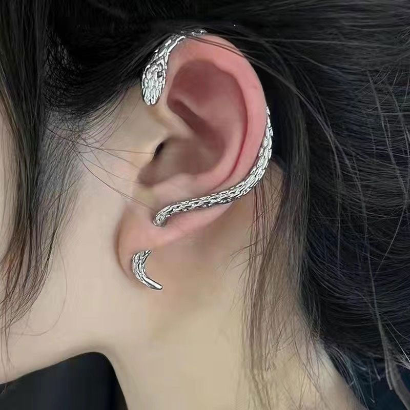 ๐ Serpent Wrap Earring