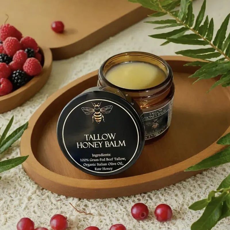 💖Beef Tallow Beeswax and Honey Face Moisturizer