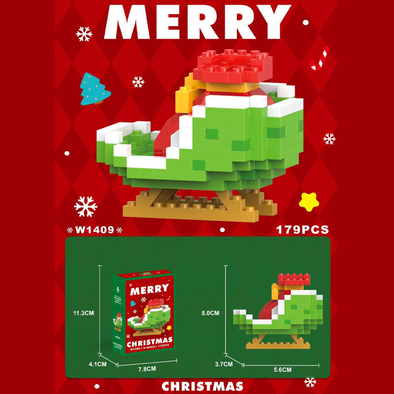 Christmas Building Blocks Cartoon Christmas Dolls