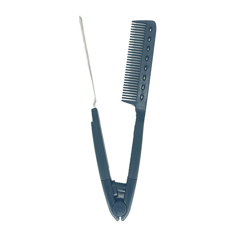 Hair comb for flattening