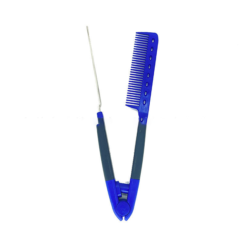 Hair comb for flattening