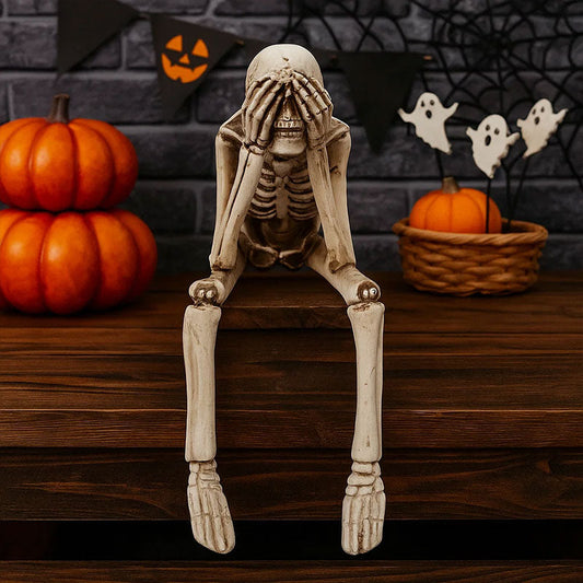 🎃 Skeleton Ornament – See No Evil, Hear No Evil, Speak No Evil