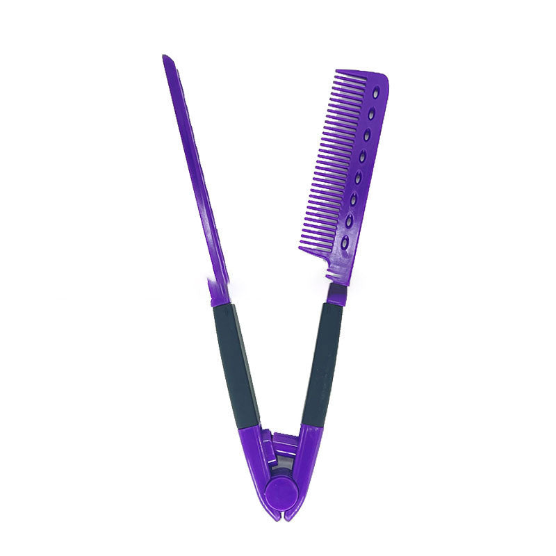 Hair comb for flattening