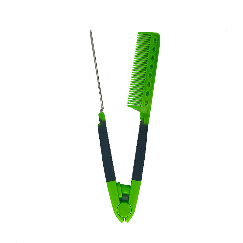 Hair comb for flattening